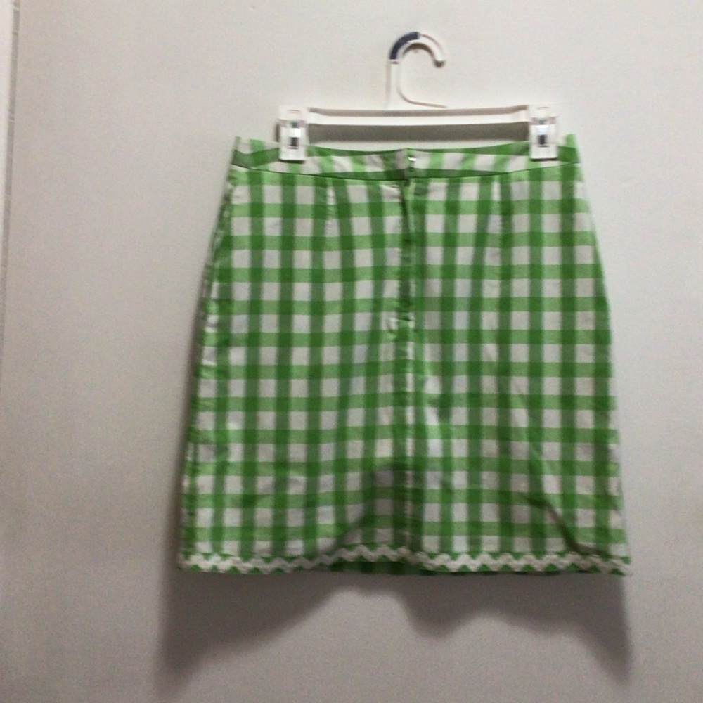 Lilly Pulitzer for Target Green Checkered Mini Skirt - Picture 3 of 4